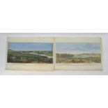After Jacques Rigaud - a view of Paris and a general view of the city of Paris, hand coloured