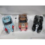 An Aficionado rare deluxe gift set of 1966 Le Mans 24 hour cars, limited edition box set of three