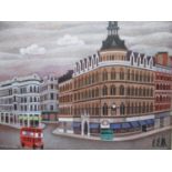 Alfred Daniels 1924-2015 - Vanished London, Mappin & Webb, a view of Regent Street, London, with a