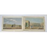 A pair of early 19th century views of London, View of the New Mint on Tower Hill and The New Bethlem