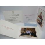 Royal Family Christmas cards, one containing a photograph of Lady Diana, Prince William and Prince