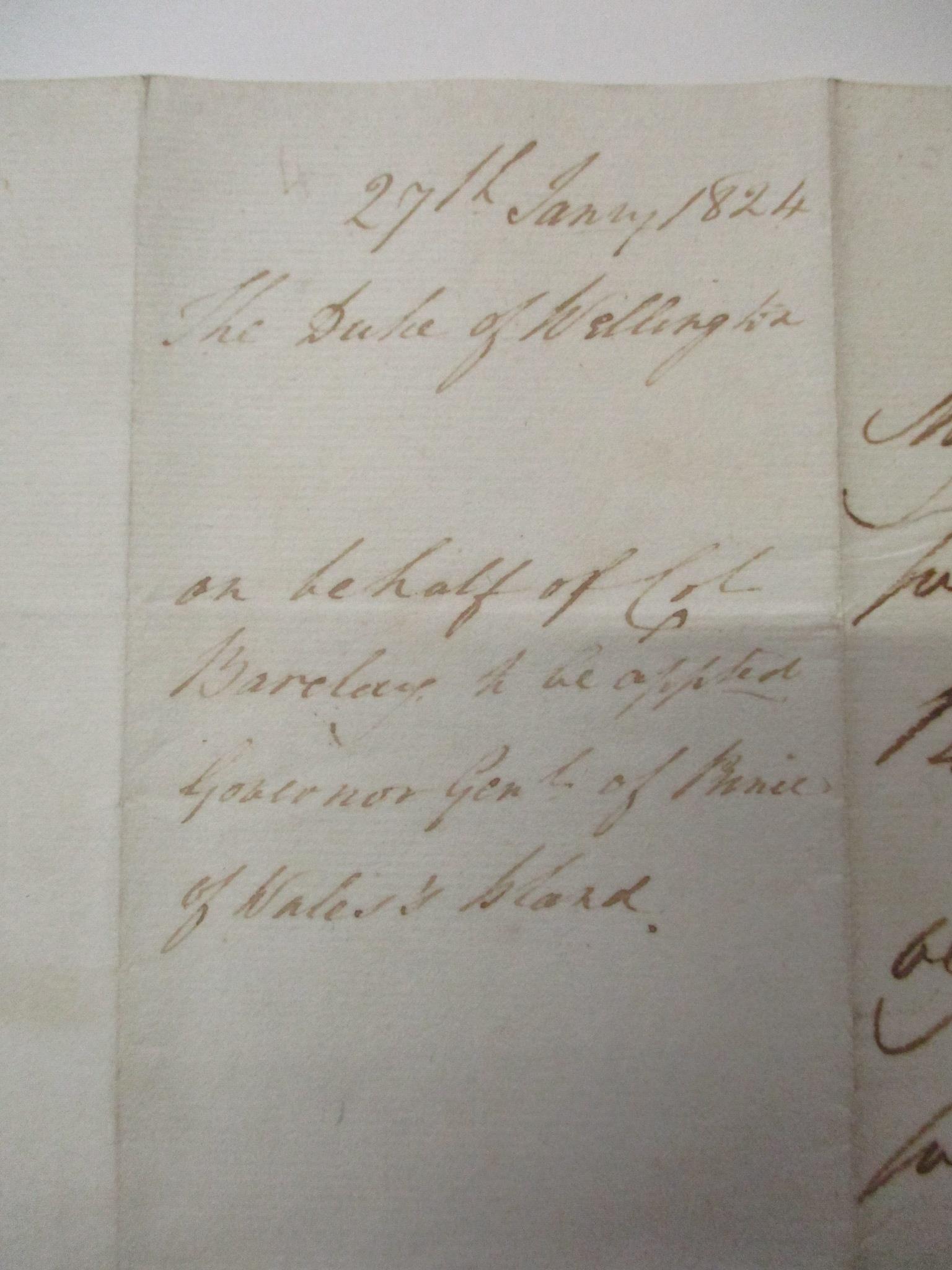 A signed Duke of Wellington letter - Image 2 of 4