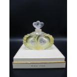 A Lalique Limited Edition perfume, 2004 Flacon Collection, 'Deux Coeurs', etched to underside