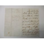 A signed Duke of Wellington letter