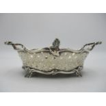A Victorian silver basket by Joseph Rodgers & Sons, Sheffield 1898, modelled with pierced woven