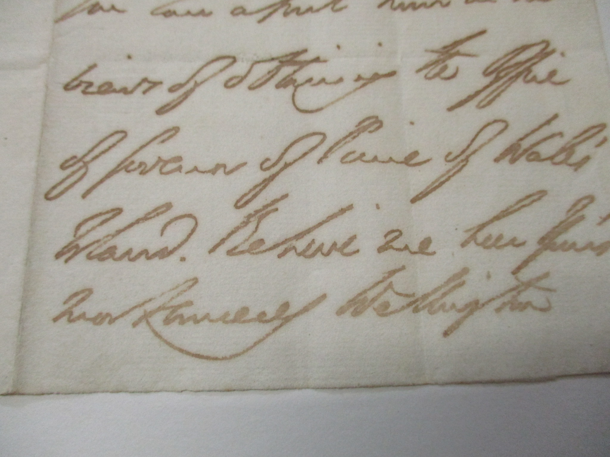A signed Duke of Wellington letter - Image 3 of 4