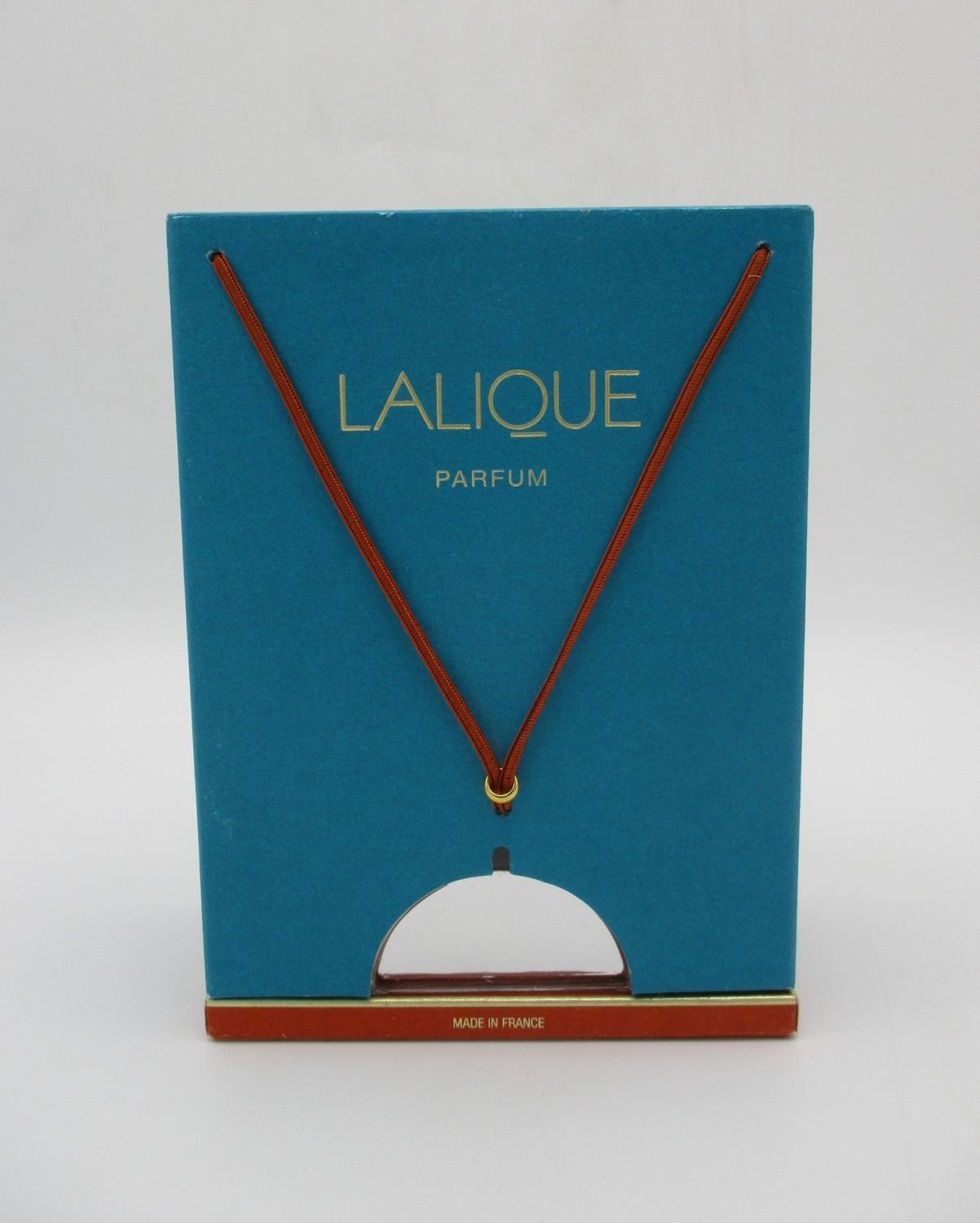 A Lalique Limited Edition perfume, etched to underside Lalique R France, 40 ml, opened bottle, in - Image 2 of 6