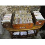 Eight crates of 1960s singles records, approximately 1200