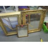 Picture frames and mirrors to include a 19th century gilt example set with a mirror