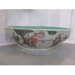 A late 19th century Chinese Tangzhi bowl 8 cm h x 25 cm w