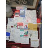 A quantity of 1950's football programmes and ticket stubs mainly for Arsenal FC and non league sides