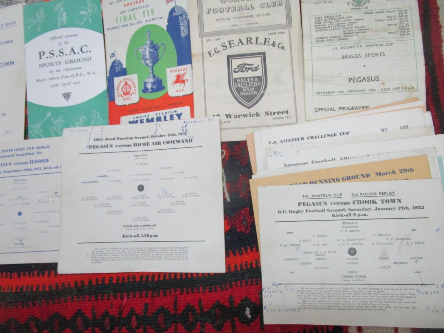 A quantity of 1950's football programmes and ticket stubs mainly for Arsenal FC and non league sides - Image 2 of 10