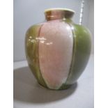 A 19th century Chinese green and red glazed vase 11 1/2cm h