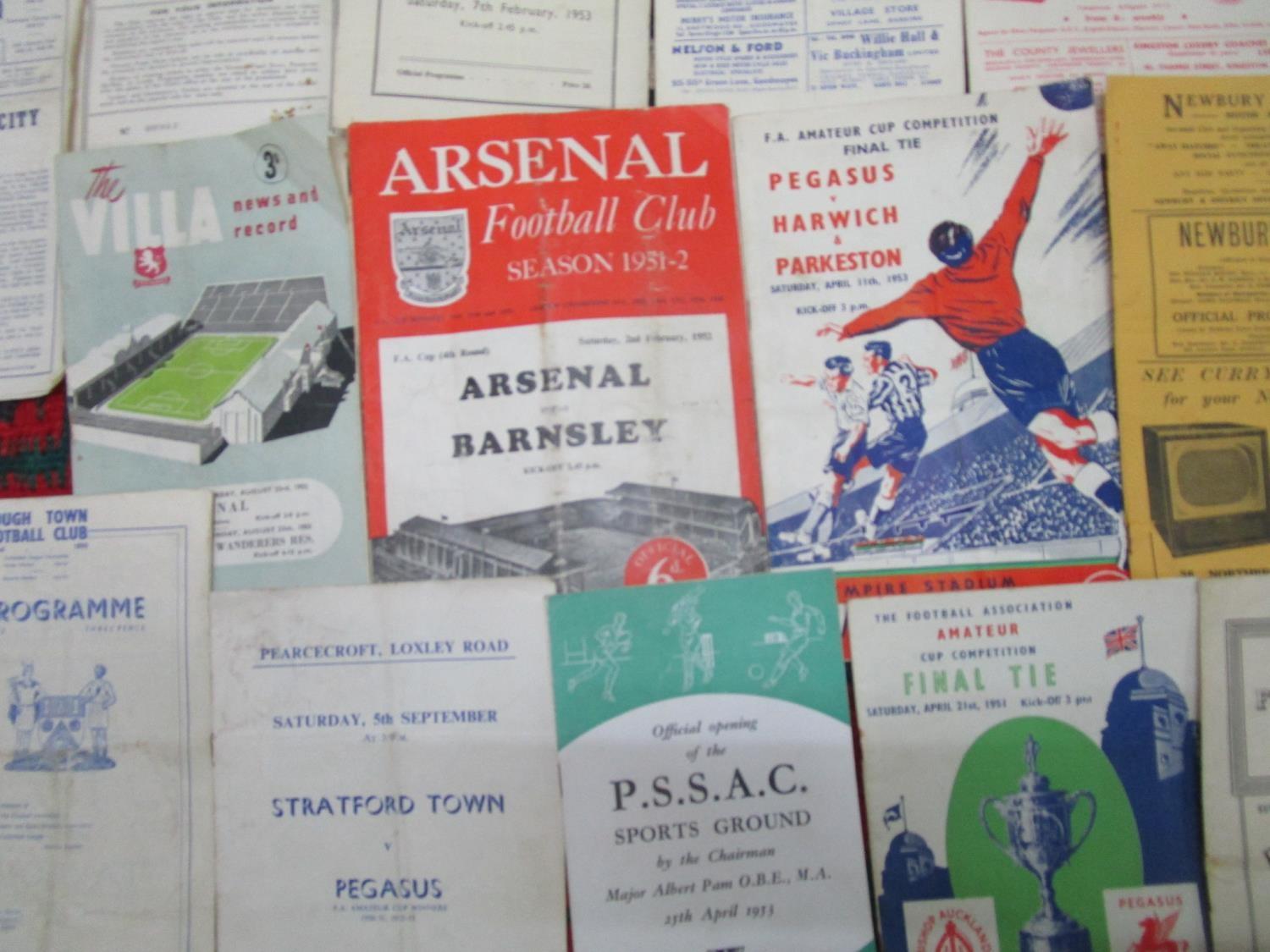 A quantity of 1950's football programmes and ticket stubs mainly for Arsenal FC and non league sides - Image 10 of 10