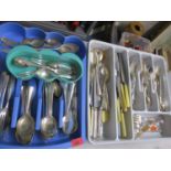 Mixed cutlery and flatware to include Viners