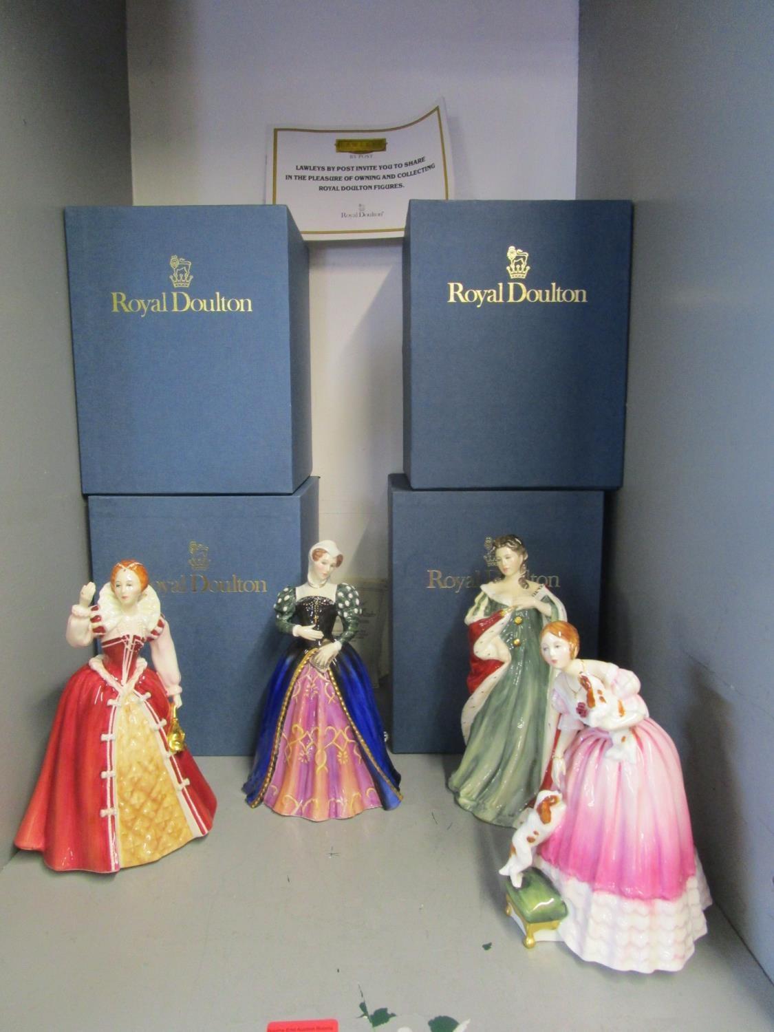 Royal Doulton a set of four figurines from the set Queens of the