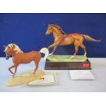 A Hereford fine china limited edition model of Hyperion - Morning after the Derby inset on a