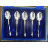 Five mid 19th century silver Apostle spoons, 61.6g