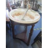 An early 20th century mahogany and ceramic bedroom sink 83cm h x 59cm w