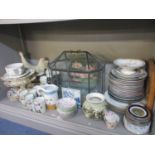 A mixed lot to include Royal Doulton picture plates and a teaset, together with Ridgeways, the