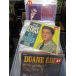 A quantity of approximately 80 Rock 'n' Roll records/albums to include Buddy Holly and Elvis Presley