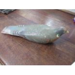 A vintage painted pigeon decoy A/F