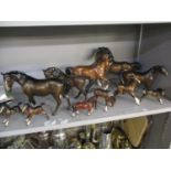 A quantity of Beswick and other models of horses and foals Location: 2.3