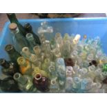 A collection of Victorian glass bottles to include beer, medicine, and ink examples Location: RAB