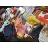 A quantity of mid to late 20th century ladies scarves to include silk and chiffon examples