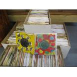 Five boxes of 1960s singles approximately 900