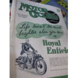 A quantity of 1940's Motor Cycling magazines and a quantity of 1930's aeronautical magazines to