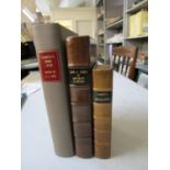 Books - The Life and Times of Anthony a Wood pub Wishart & Co 1932, full calf leather bindings,