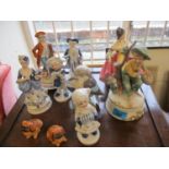 A group of models and figures to include a Royal Doulton figure entitled Southern Belle HN 2229, a