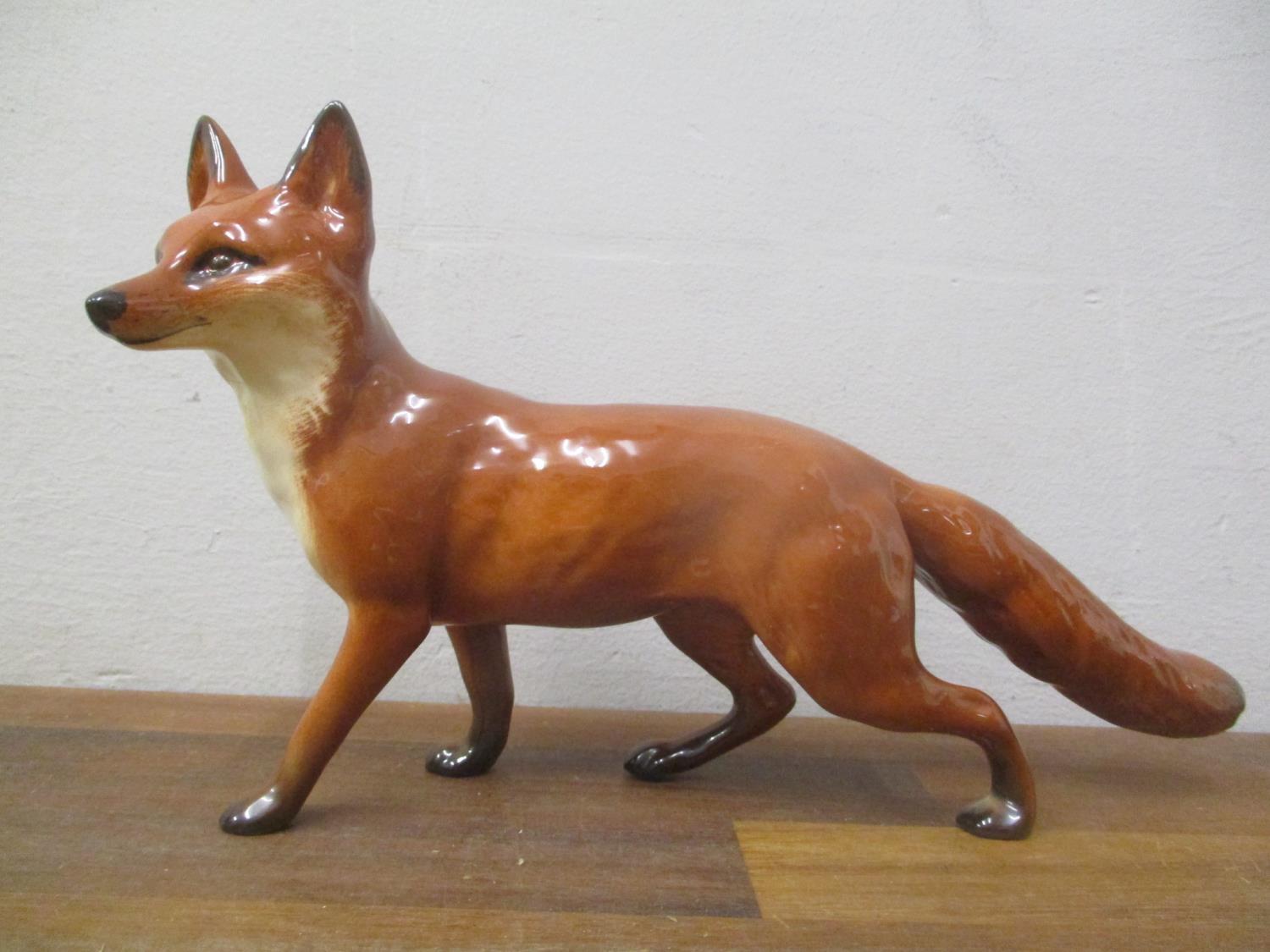 A Beswick ornament of a fox