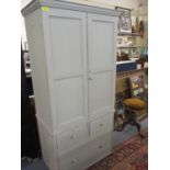 A small wardrobe painted French Grey