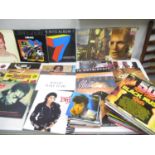 1970s and 1980s records and singles to include David Bowie Space Oddity, Blondie, Wham, Michael