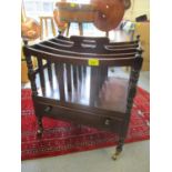 A Victorian mahogany Canterbury, A/F