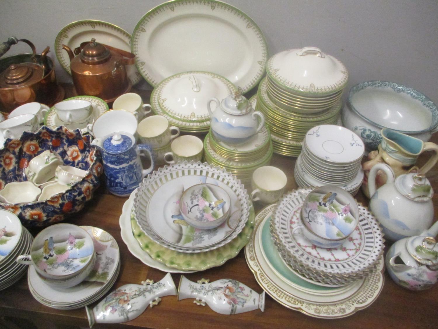 Ceramics and metalware to include a Royal Doulton Tivoli part dinner service, a Japanese tea set, - Image 2 of 2