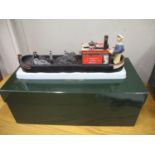 The Camberwick Green, Mr Rumpling on the Canal Barge, musical box, limited edition 123/600, boxed
