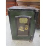 A Victorian S F Turner painted safe, no key, 52h x 35.5cm w