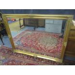 A modern gilt framed mirror, 106h x 135cm w. Location:RWM