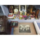 A vintage lot to include a 1912 Hampstead Wanderers Football Club photo, a bag of old pennies and