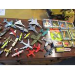 A quantity of die cast aircraft models to include Matchbox, Ertl and a Corgi Concorde together