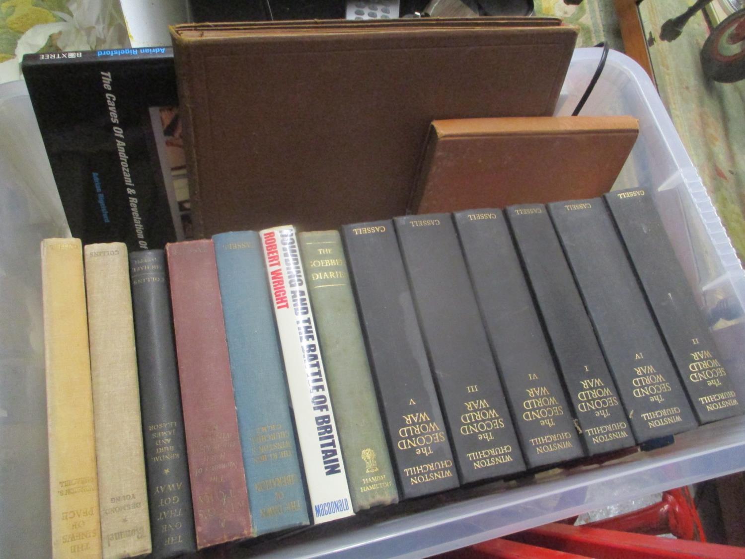 Two early 20th century photograph albums, together with mixed books to include Winston Churchill The - Image 2 of 2