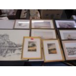 D.C Beattie, Storm passed and Morning Ride, two coloured etchings, limited editions, signed lower