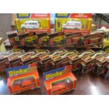 A quantity of Dinky die cast vehicles, late 20th century models, to include boxed Ford Transit