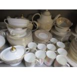 A Royal Doulton Sovereign tea and coffee service together with a Royal Doulton Sovereign dinner