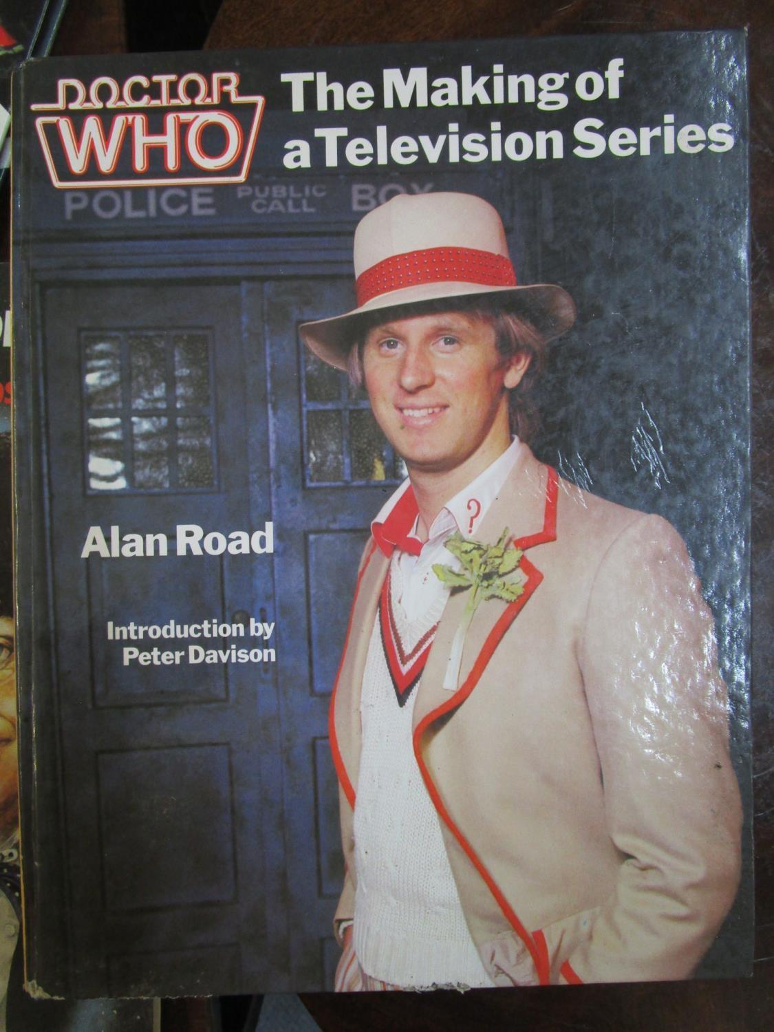 A collection of Dr Who books, some ex library, puzzles, annuals and badges to include an autographed - Image 5 of 6