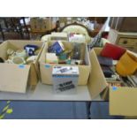 A mixed lot of household items and ceramics to include Bunnykins china, a boxed Panasonic Pay & Go