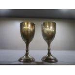 Local Interest - Two Edwardian silver sports trophy cups one for Bourne End Regatta grand